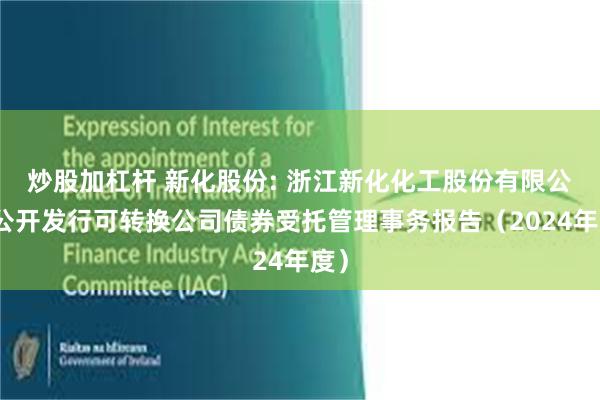炒股加杠杆 新化股份: 浙江新化化工股份有限公司公开发行可转换公司债券受托管理事务报告（2024年度）