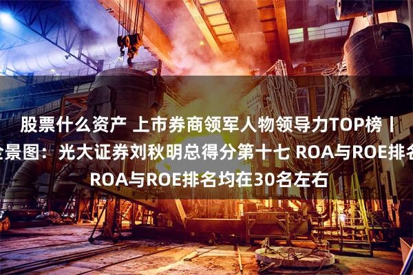股票什么资产 上市券商领军人物领导力TOP榜丨行业数据评价全景图：光大证券刘秋明总得分第十七 ROA与ROE排名均在30名左右